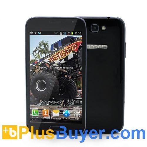 Smash - 5.3 Inch Android Phone (Qualcomm 1GHZ Dual Core CPU, 854x480, Dual Camera, 4GB)